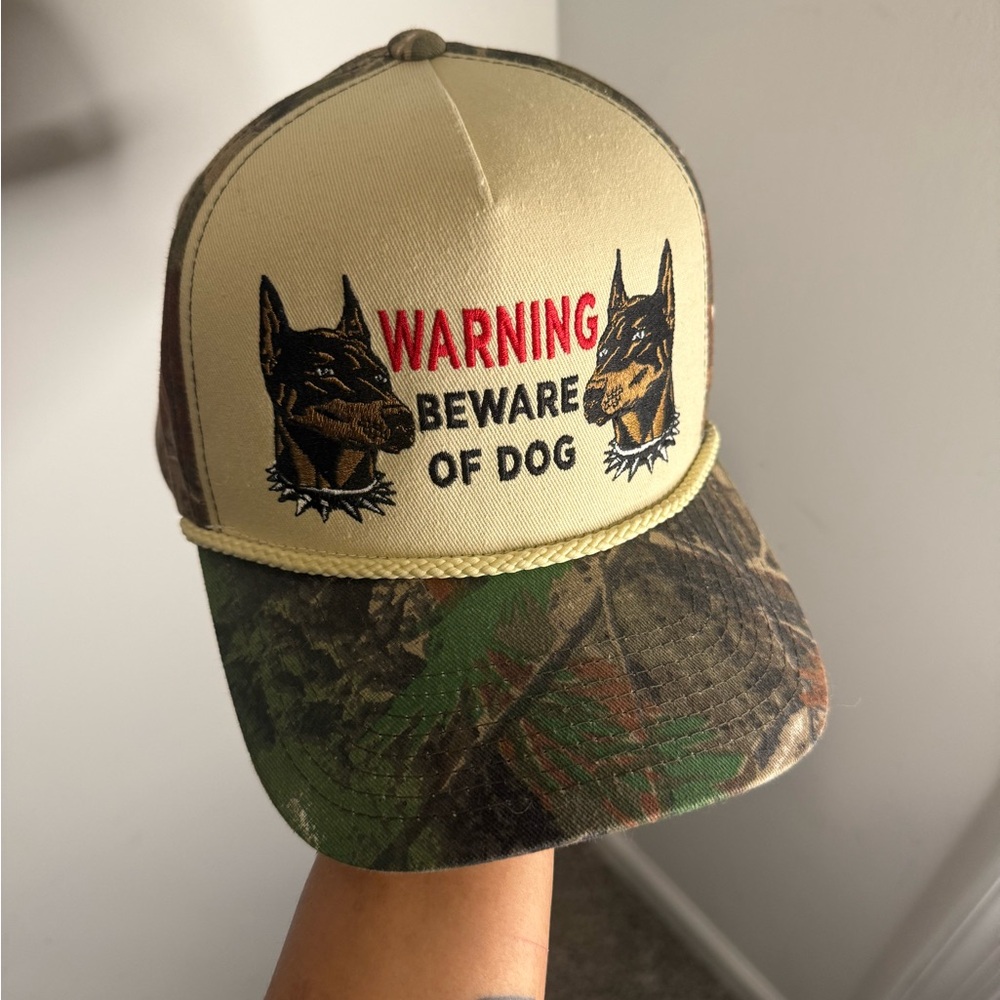 Warning Beware of Dog Trucker Hat